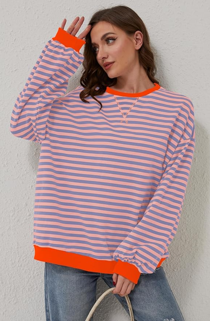 Sweter Damski Oversize  | Kolorowy