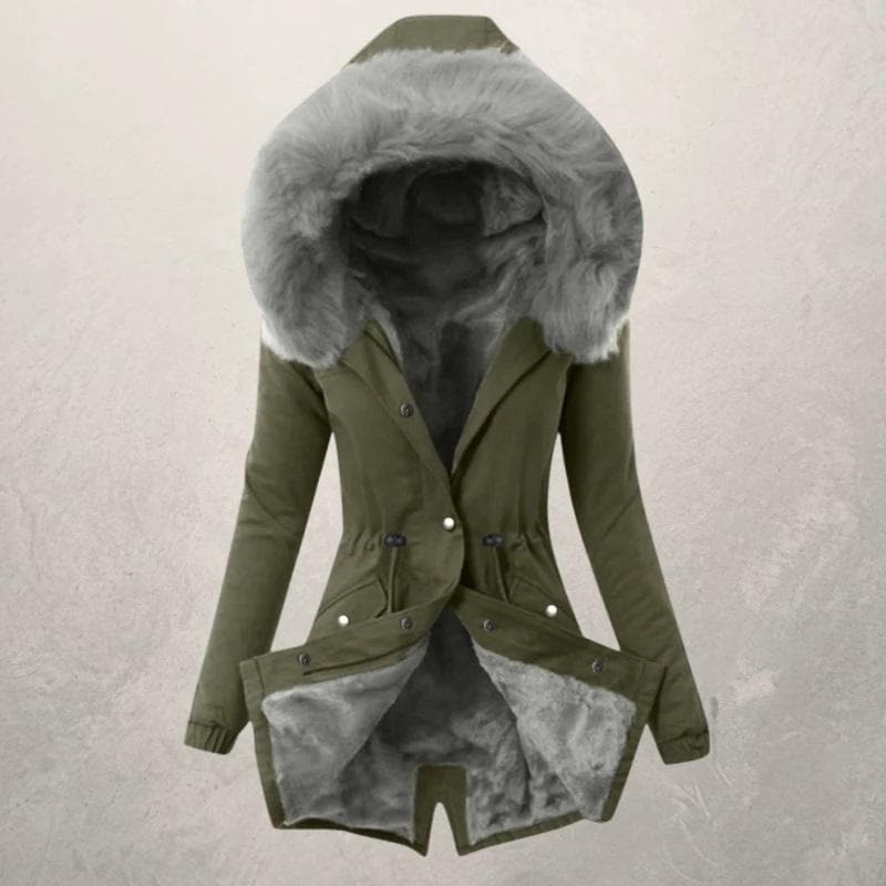 Damska Zimowa Parka | Kurtka Do Połowy Uda
