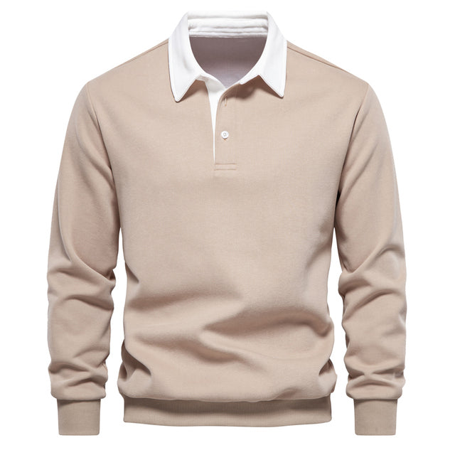 Sweter Polo Męski | Z Kołnierzem