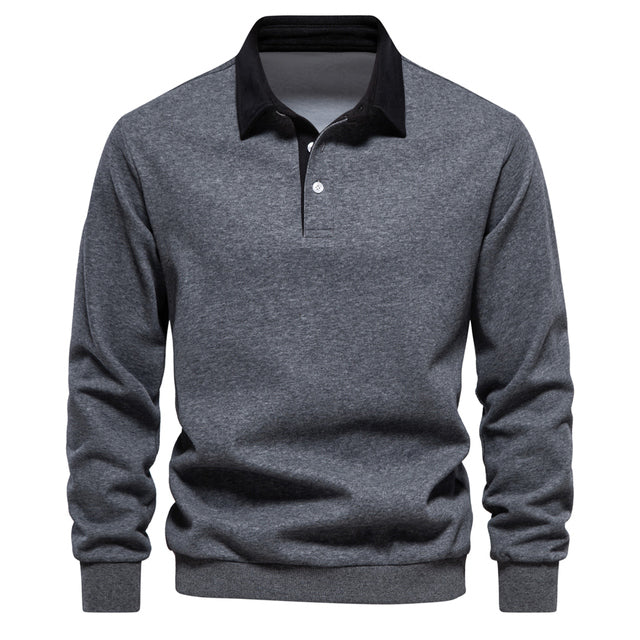 Sweter Polo Męski | Z Kołnierzem