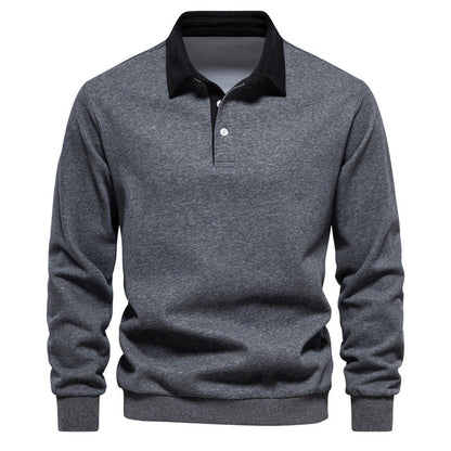 Sweter Polo Męski | Z Kołnierzem