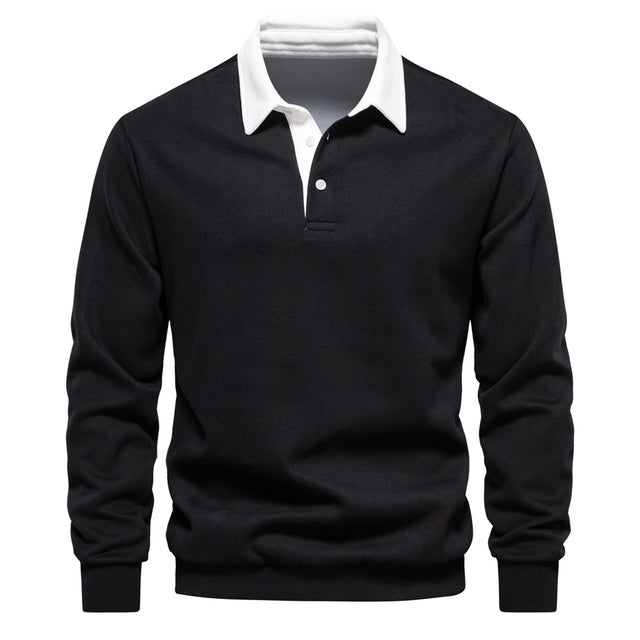 Sweter Polo Męski | Z Kołnierzem