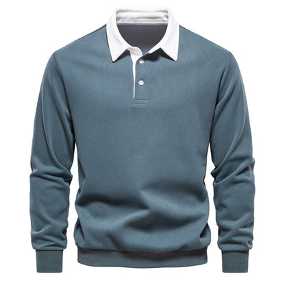 Sweter Polo Męski | Z Kołnierzem