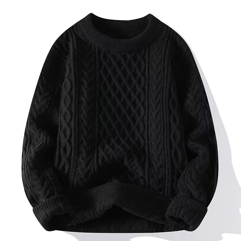 Damski Ciepły Sweter Z Długim Rękawem | Styl Klasyczny Na Zimę