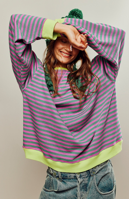 Sweter Damski Oversize  | Kolorowy