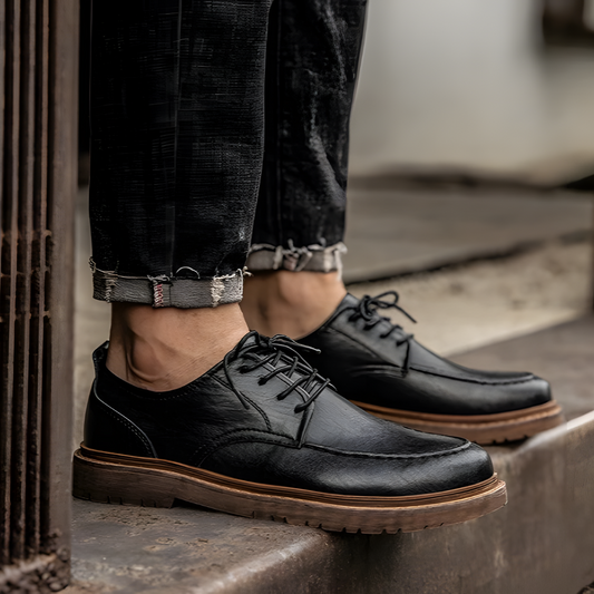 Formalne Męskie Buty Zimowe | Niskie