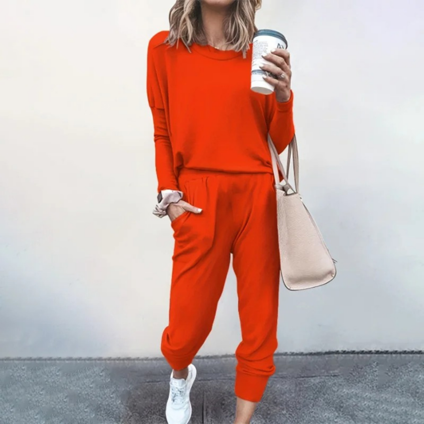 Damski Dwuczęściowy Komplet Loungewear | Luźny Krój