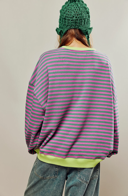 Sweter Damski Oversize  | Kolorowy