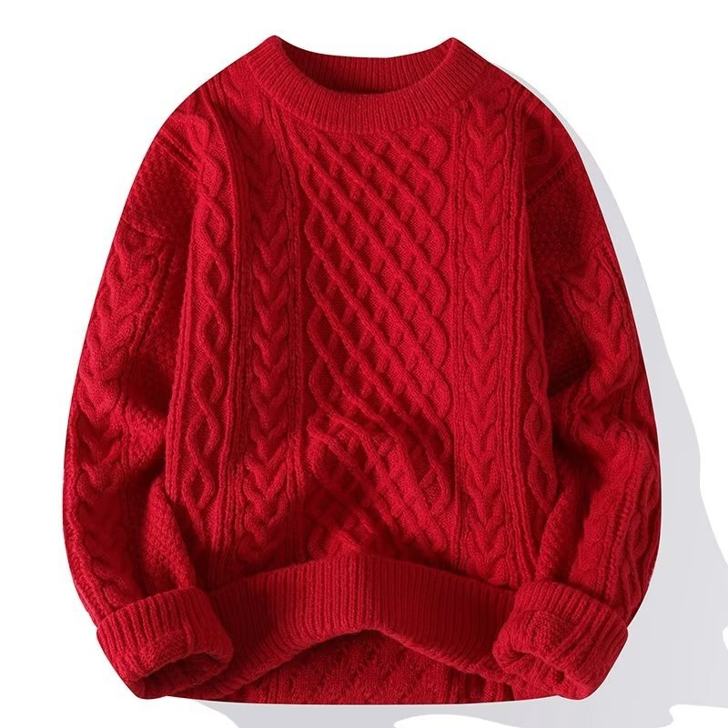 Damski Ciepły Sweter Z Długim Rękawem | Styl Klasyczny Na Zimę