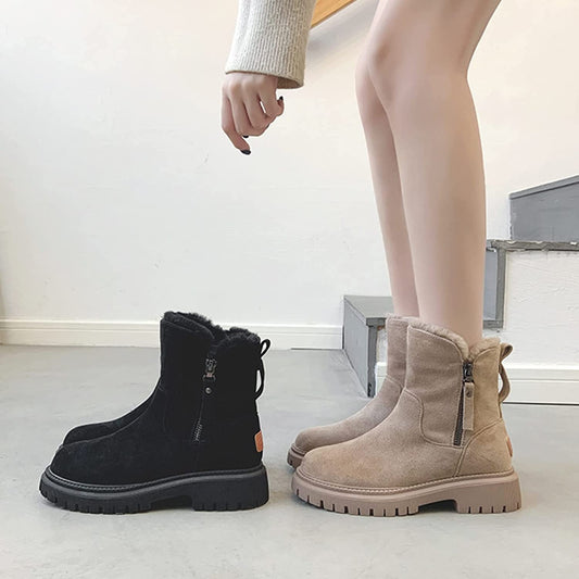 Damskie Buty Zimowe Na Zamek | Botki