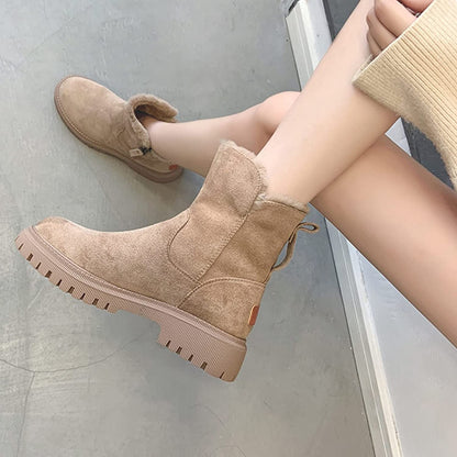 Damskie Buty Zimowe Na Zamek | Botki