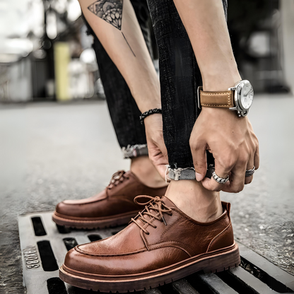 Formalne Męskie Buty Zimowe | Niskie