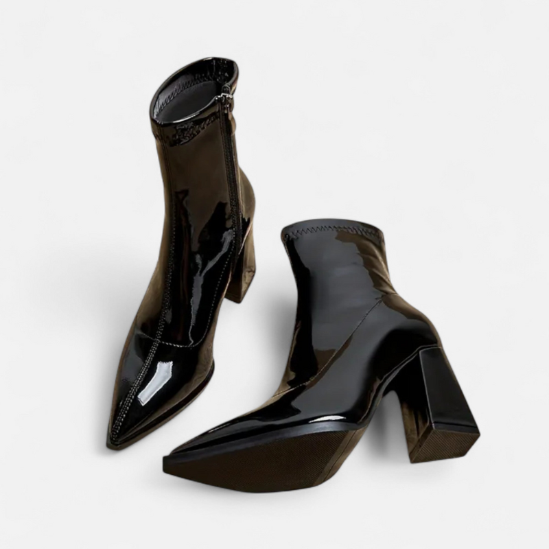 Sikora | Damskie Botki Z Noskiem W Szpic