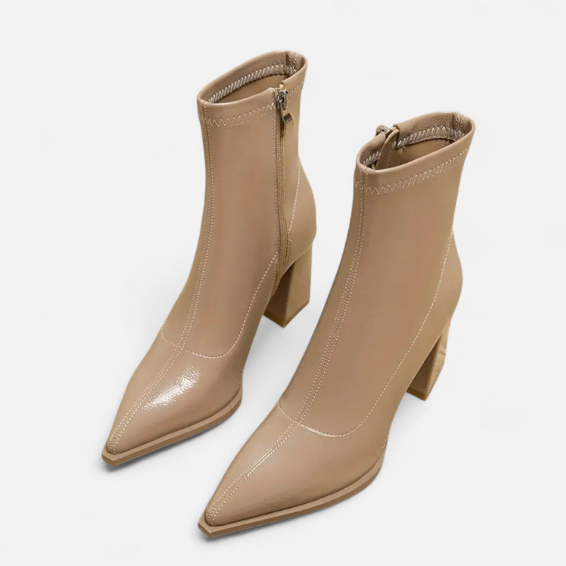 Sikora | Damskie Botki Z Noskiem W Szpic