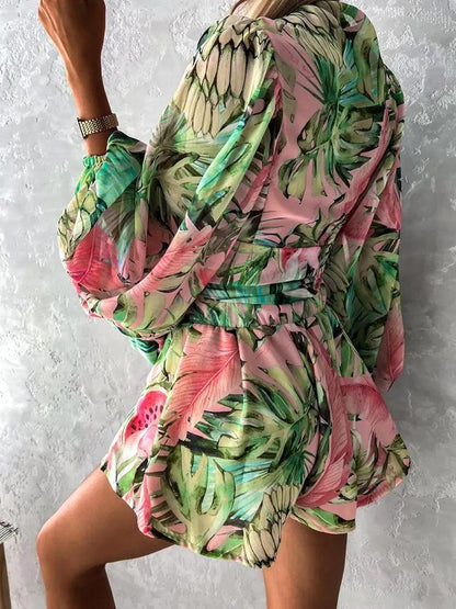 Kombinezon Damski Boho Z Koronką | Letni Plażowy Playsuit