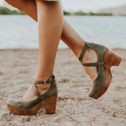 Damskie Szpilki | Buty Z Krzyżującym Paskiem