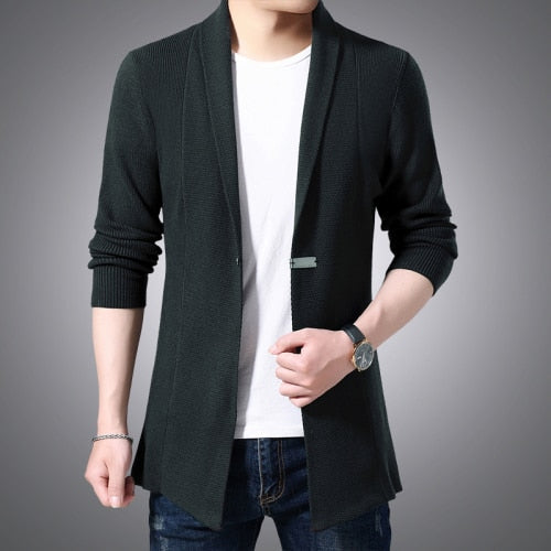 Sweter Długi Cardigan | Klasyczny Długi Kardigan Na Co Dzień