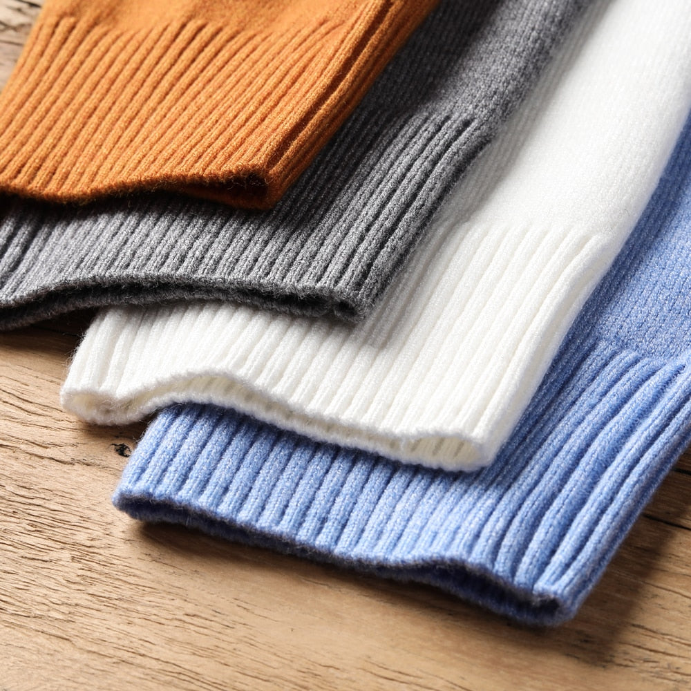 Sweter Męski | Z Wysokim Kołnierzem