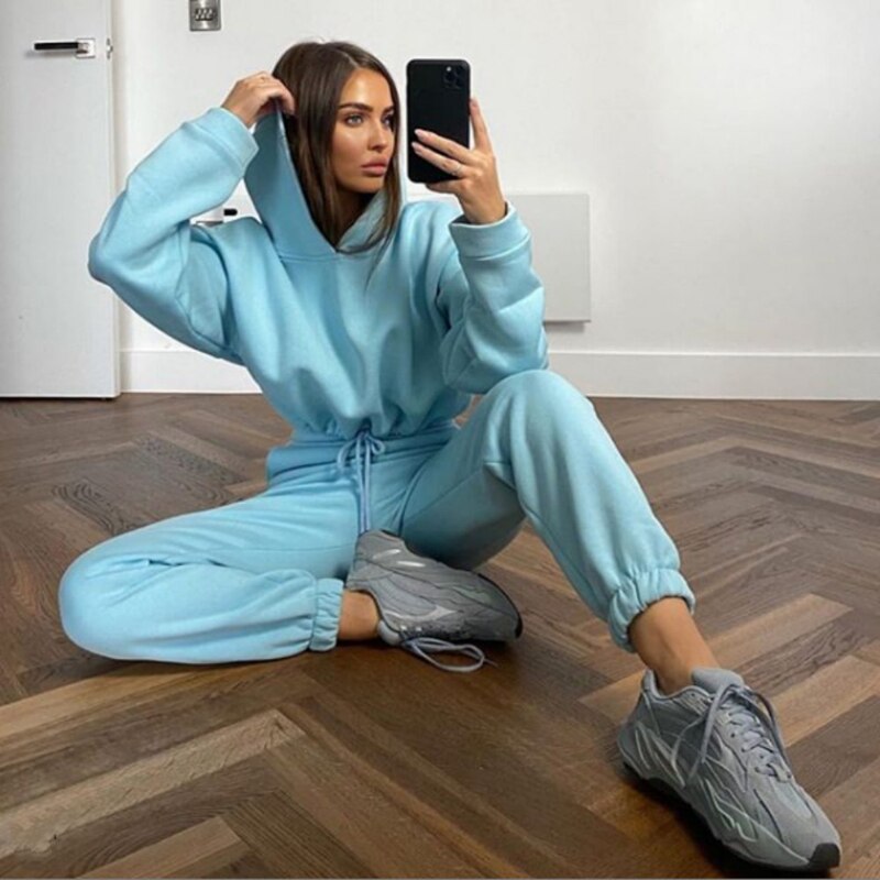 Damski Dres Dwuczęściowy | Komplet Z Krótką Bluzą