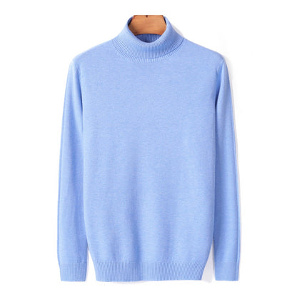 Sweter Męski | Z Wysokim Kołnierzem