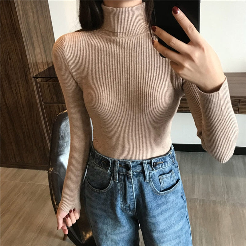 Sweter Damski | Z Golfem