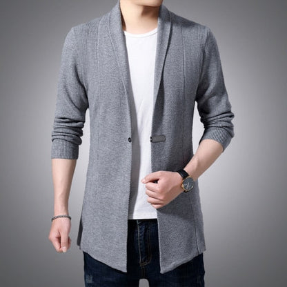 Sweter Długi Cardigan | Klasyczny Długi Kardigan Na Co Dzień