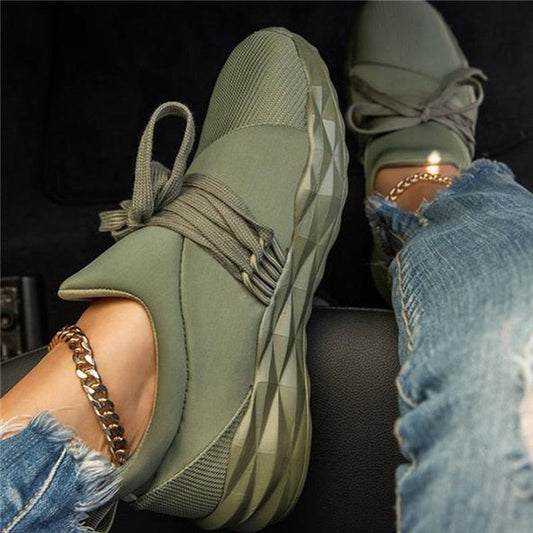 Lekkie Damskie Sneakersy | Buty Z Grubą Podeszwą