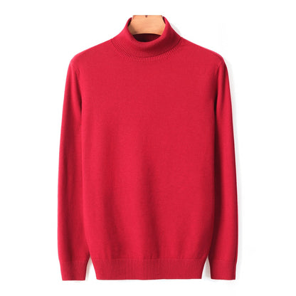 Sweter Męski | Z Wysokim Kołnierzem