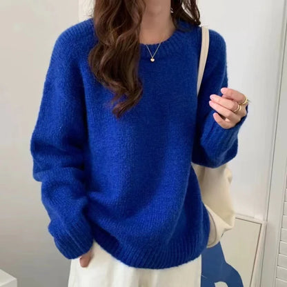 Damski Nowoczesny Oversize Sweter | Modny Długi Rękaw