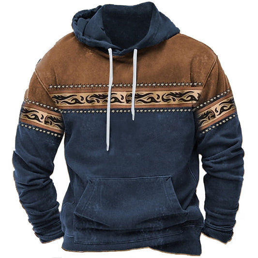 Bluza Męska Z Kapturem Zimowa | Vintage