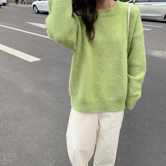 Damski Nowoczesny Oversize Sweter | Modny Długi Rękaw