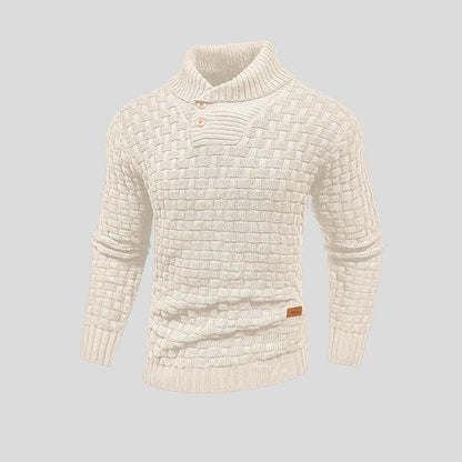 Męski Sweter Rozpinany z Półgolfem | Stylowy Sweter
