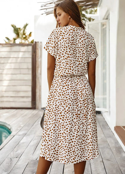 Elaine | Elegancka Sukienka Koszulowa Midi Damska Na Każdą Okazję