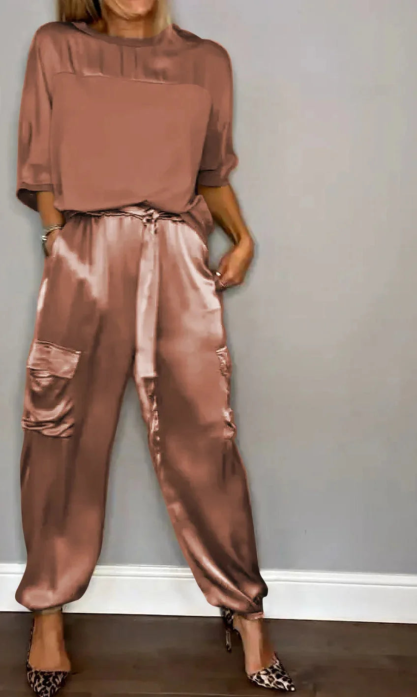 Dwuczęściowy Damski Komplet Loungewear | Kolorowy