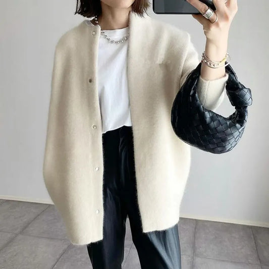 Damski Kardigan Z Guzikami | Stylowy Sweter Zapięcie Na Guziki