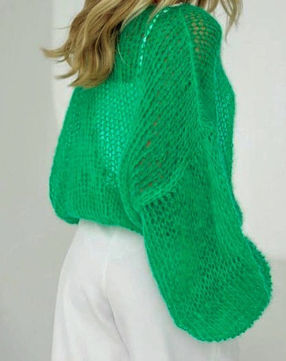 Sweter Damski Prześwitujący | Oversize