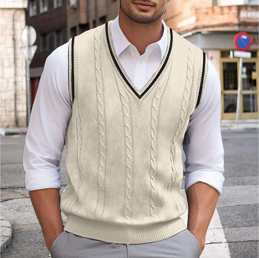 Sikora | Męski Bezrękawnik Z Dekoltem V