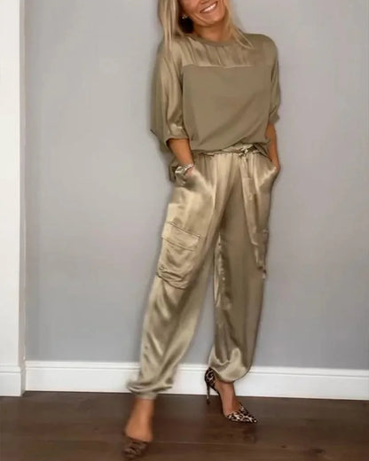 Dwuczęściowy Damski Komplet Loungewear | Kolorowy