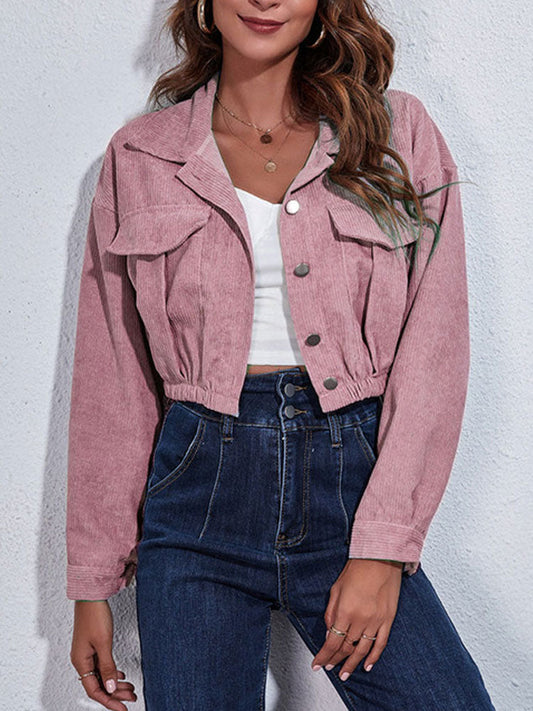 Krótka Damska Kurtka Jesienna | Przejściowa Kurtka Crop Top Design