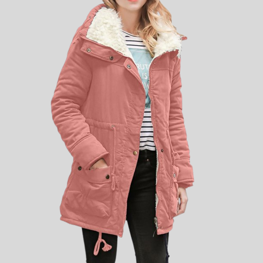 Damska Zimowa Kurtka Parka | Kurtka Z Kapturem