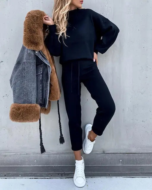 Damski Dres Dwuczęściowy | Komplet Bluza I Spodnie Jogger