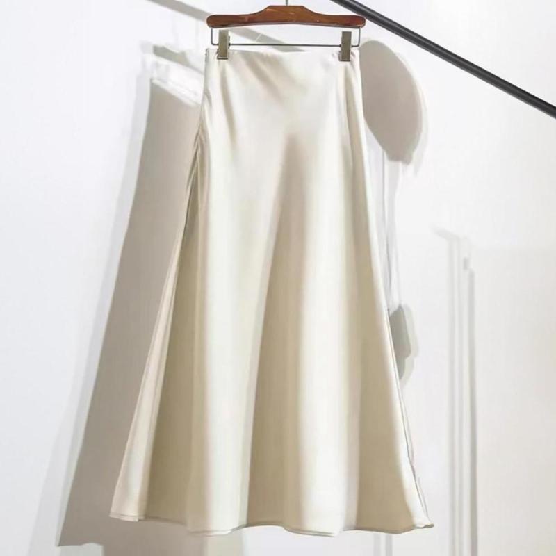 Elegancka Satynowa Spódnica Midi | Idealna Na Specjalne Okazje