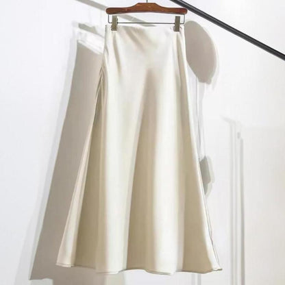 Elegancka Satynowa Spódnica Midi | Idealna Na Specjalne Okazje