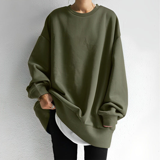 Damska Bluza Oversize | Luźny Sweter Bluza Styl Casualowy