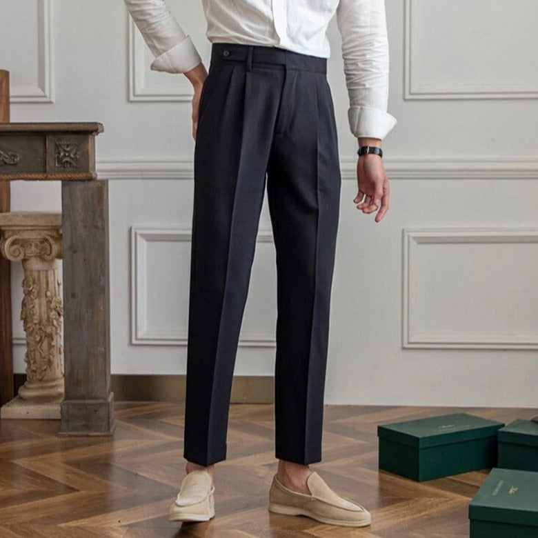 Męskie Spodnie Garniturowe Old Money | Eleganckie I Klasyczne