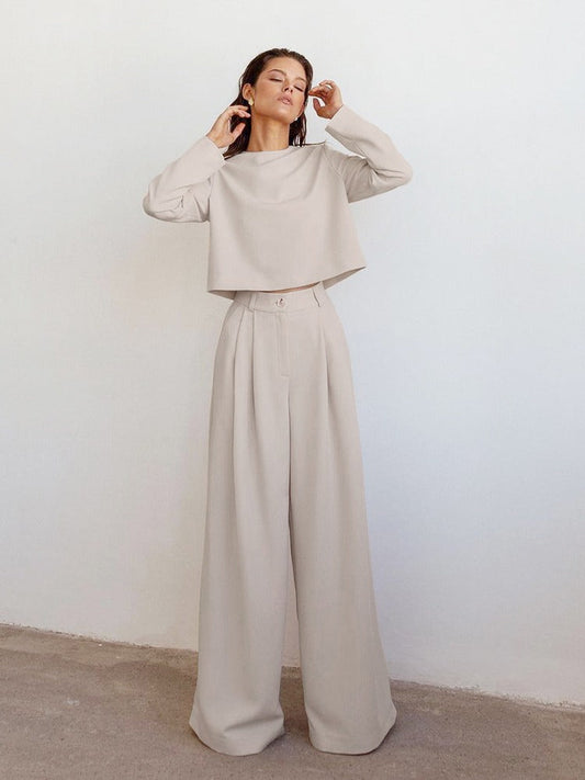 Zestaw Dla Kobiet Z Bluzką I Spodniami | Elegancki I Stylowy