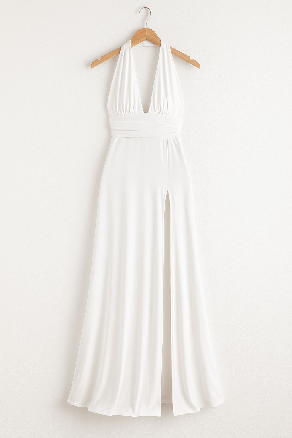 Damska Sukienka Maxi Na Wesele | Elegancka Z Dekoltem Halter