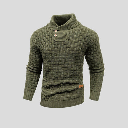 Męski Sweter Rozpinany z Półgolfem | Stylowy Sweter