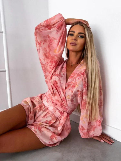 Kombinezon Damski Boho Z Koronką | Letni Plażowy Playsuit