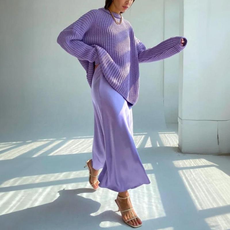 Elegancka Satynowa Spódnica Midi | Idealna Na Specjalne Okazje
